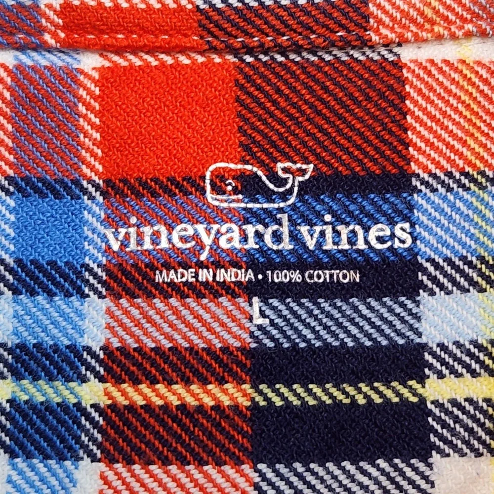 Vineyard Vines Boys Plaid Flannel Button Down‎ Shirt Casual Warm Preppy Classic